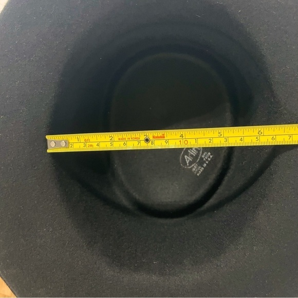 ARLIN Woman's Black Wool Oval Silver Tone Concho Western Southwest Hat - Picture 11 of 12